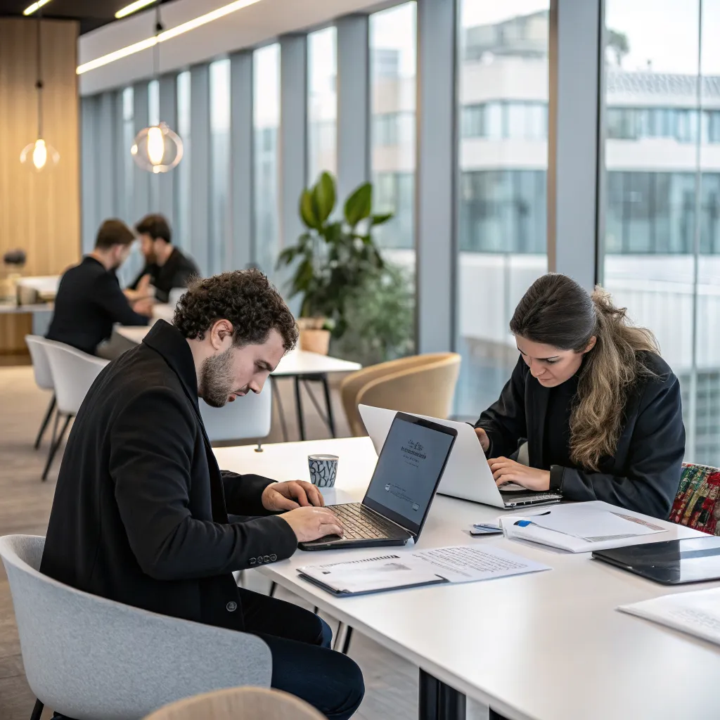 Focused practice session at modern hub